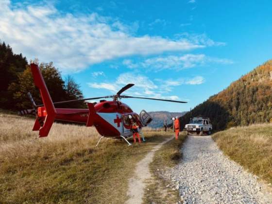 malolety chlapec utrpel vazne poranenie hlavy na miesto bol privolany zachranarsky vrtulnik