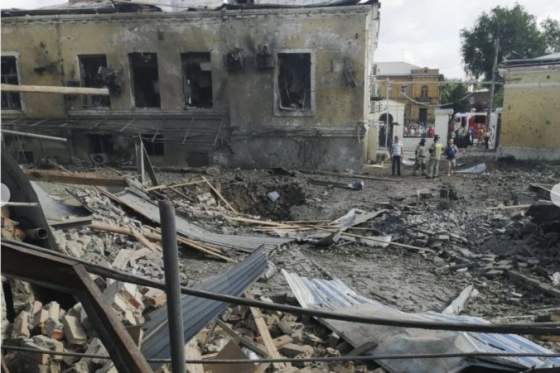 ruskym mestom taganrog otriasol vybuch moskva obvinila ukrajinu z teroristickeho utoku