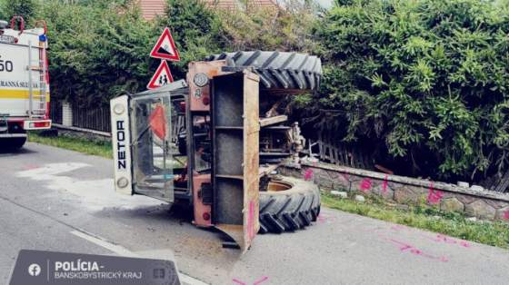 tragedia pri stiavnici len 19 rocny vodic sa prevratil s traktorom nehodu neprezil