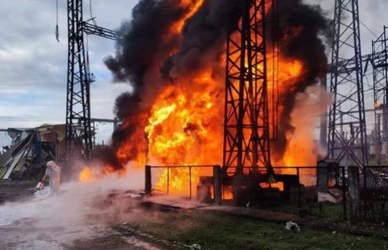 ruske delostrelectvo poskodilo tepelnu elektraren v doneckej oblasti jedna obec zostala bez elektriny