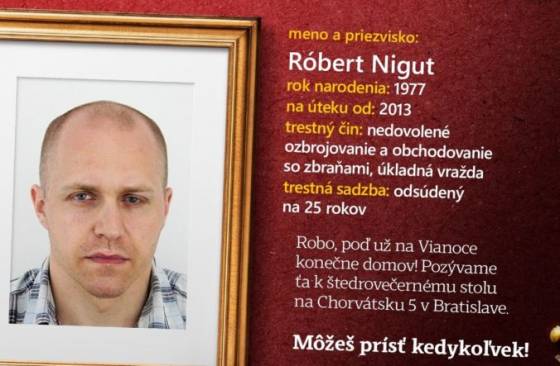 Na doživotie odsúdený Nigut je ďalší s policajnou pozvánkou k štedrovečernému stolu