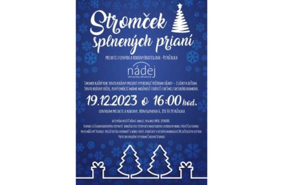 Spoločne vytvorme čaro Vianoc pre deti z centra pre deti a rodiny Bratislava – Petržalka