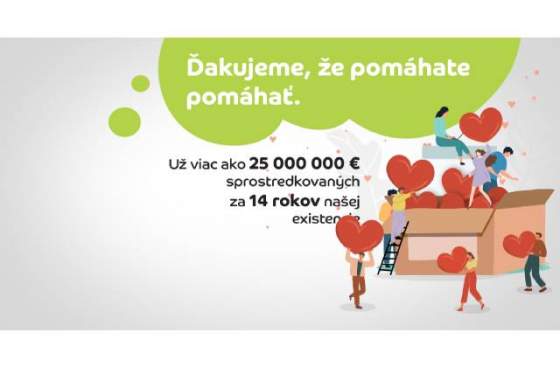platforma ludialudom sk prekonala hranicu 25 milionov eur slovaci daruju coraz castejsie a stedrejsie